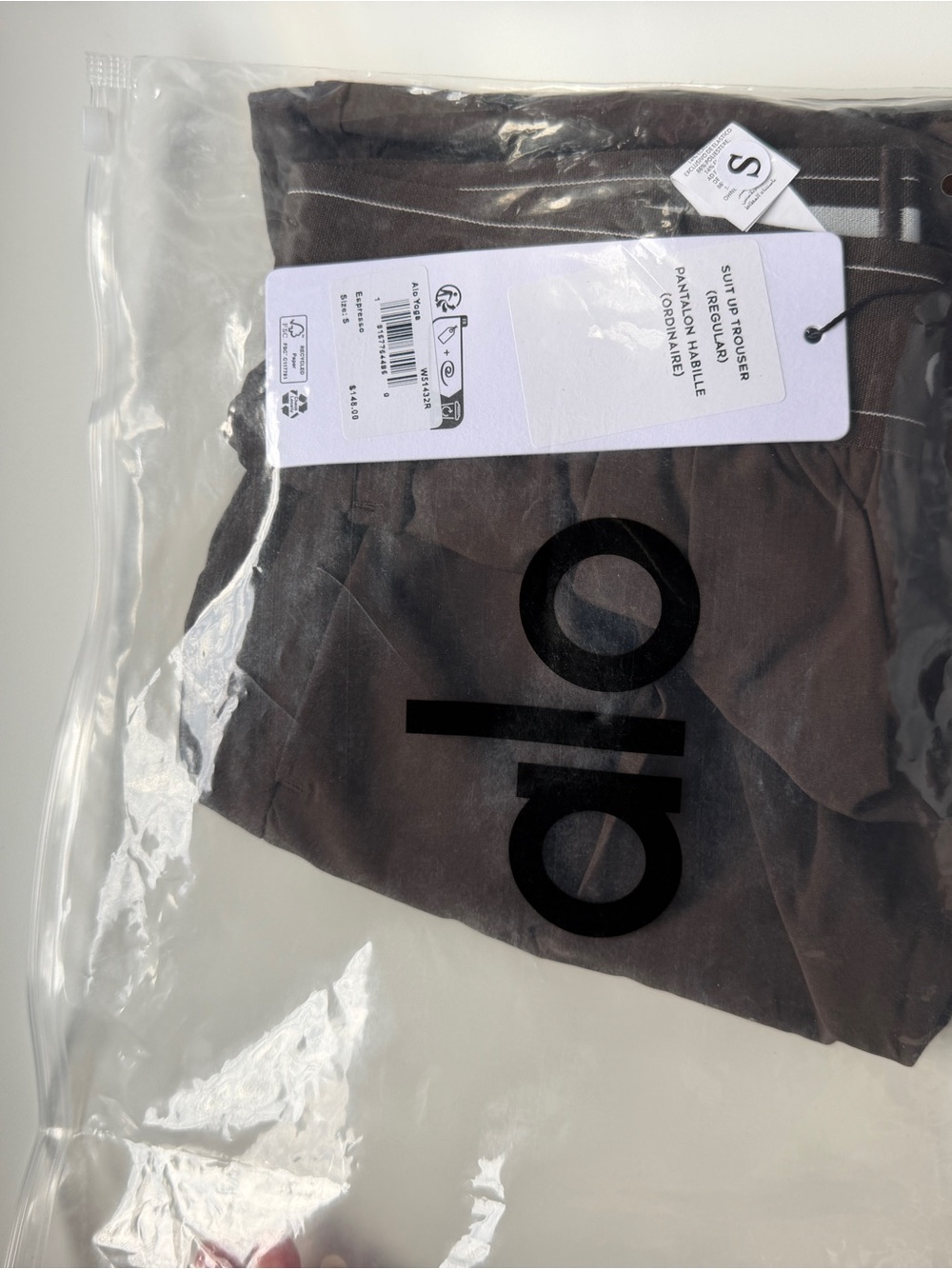 Alo Yoga Espresso Brown Suit Up
Trouser Size Small NWT - Picture 3 of 3